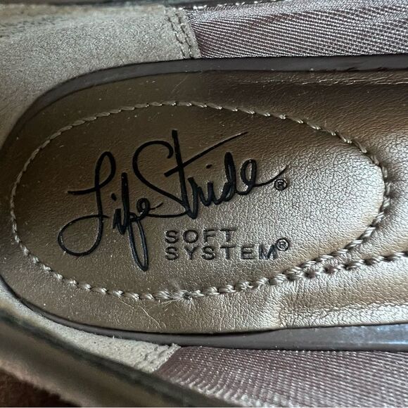 LifeStride Renada Preppy Suede Vegan Bow Mocha Mousse Flat Loafer Small Spot -8M - Picture 11 of 15